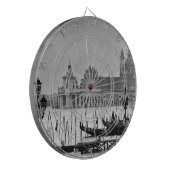 白黒グランドカナルヴェニタリアトラベル ダーツボード (正面左)