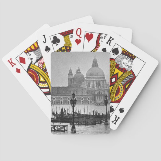 白黒グランドカナルヴェニタリアトラベル トランプ (裏面)