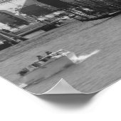 白黒グランドカナルヴェニタリアトラベル ポスター (角)