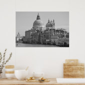 白黒グランドカナルヴェニタリアトラベル ポスター (キッチン)