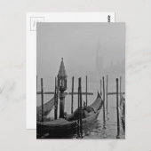 白黒グランドカナルヴェニタリアトラベル ポストカード (正面/裏面)