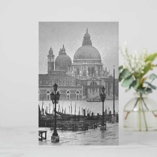 白黒グランドカナルヴェニタリアトラベル 便箋 (スタンド正面)