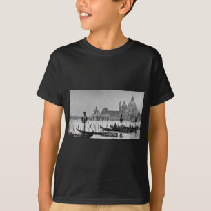 白黒グランドカナルヴェニタリアトラベル Tシャツ