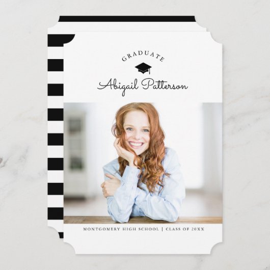 白黒グラードパーティの招待状 招待状 (正面/裏面)