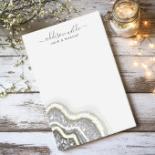 白黒グリッターアゲートジオデラックスビジネス ポストイット