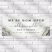 白黒グリッターアゲートジオデラックスビジネス 横断幕