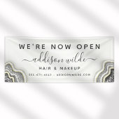 白黒グリッターアゲートジオデラックスビジネス 横断幕