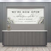 白黒グリッターアゲートジオデラックスビジネス 横断幕