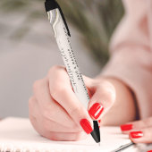 白黒グリッターアゲートジオデラックスビジネス 黒ボールペン