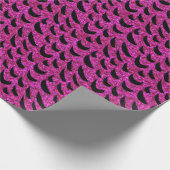 白黒グリッターアニマルプリントパターン ラッピングペーパー (角)