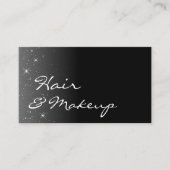 白黒グリッタースタープロフェッショナルシンプル 名刺 (正面)