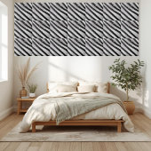 白黒グリッターストライプ床セラミックタイル タイル