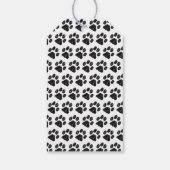 白黒グリッターポープリント ギフトタグ (裏面)