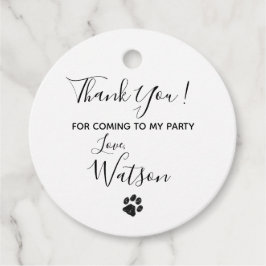 白黒グリッターポープリント フェイバータグ