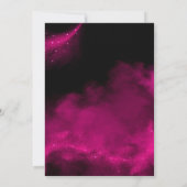 白黒グリッター卒業パーティー 招待状 (裏面)