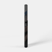 白黒グリッター波 SAMSUNG GALAXYケース (右側面)