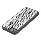 白黒グリッドパタオーガニックーン抽象芸術アート Case-Mate iPhoneケース (底)