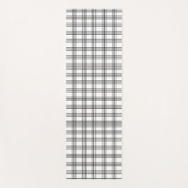 白黒グリッド ヨガマット