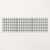 白黒グリッド ヨガマット (正面(横))
