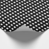 白黒グリッド ラッピングペーパー (角)