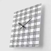 白黒グリモダンッド スクエア壁時計 (傾斜)