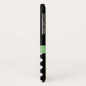 白黒グリーンモノグラムスクリプト水玉模様 Case-Mate iPhoneケース (裏面/左)