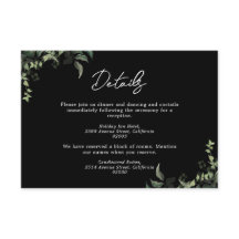 白黒グリーンリーボタニカルウォーター結婚カラー