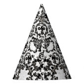 白黒グルンジートイレ秋ハロウィーン パーティーハット (裏面)