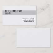 白黒グレイストライプ名刺 名刺 (正面/裏面)