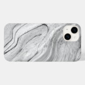 白黒グレイ大理石パターンiPhone / アンドロイド Case-Mate iPhoneケース (裏面 (横))