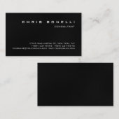 白黒グレイ魅力的な名刺 名刺 (正面/裏面)
