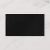 白黒グレイ魅力的な名刺 名刺 (裏面)