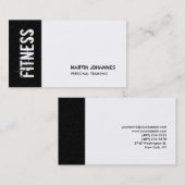 白黒グレーのテクスチモダンャ・ビジネス・カード 名刺 (正面/裏面)
