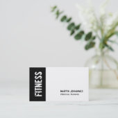 白黒グレーのテクスチモダンャ・ビジネス・カード 名刺 (スタンド正面)