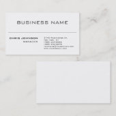 白黒グレーのマネジャ魅力的ー・カード 名刺 (正面/裏面)