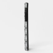 白黒グレーの幾何学模様 Case-Mate iPhoneケース (裏面/左)
