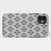 白黒グレーの幾何学模様 Case-Mate iPhoneケース (裏面(横))