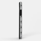白黒グレーの幾何学模様 Case-Mate iPhoneケース (裏面/右)