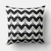 白黒グレーシェブロンジグザググ クッション (裏面)