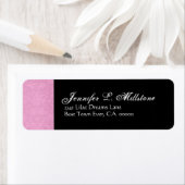 白黒グレーダマスク差出人住所ラベル ラベル (インサイチュ)