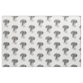 白黒グレートデーン ファブリック (ファットクウォーター)