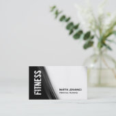 白黒グレーパターモダンン名刺 名刺 (スタンド正面)