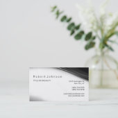 白黒グレーパターン名刺 名刺 (スタンド正面)