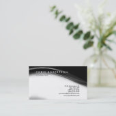 白黒グレーパターン名刺 名刺 (スタンド正面)