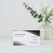 白黒グレーパターン名刺 名刺 (スタンド正面)