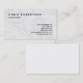 白黒グレーパター魅力的ン名刺 名刺 (正面/裏面)