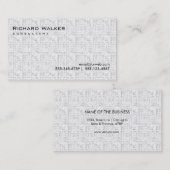 白黒グレープロフェッショナルプレーンクール 名刺 (正面/裏面)