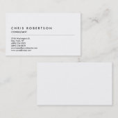 白黒グレープロフェッショナル名刺 名刺 (正面/裏面)