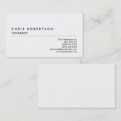 白黒グレープロフェッショナル名刺 名刺 (正面/裏面)