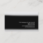 白黒グレーモノグラムコンサルタント名刺 名刺 (裏面)